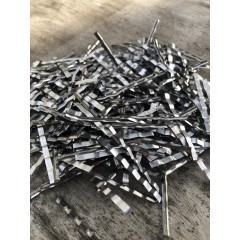 Фибра стальная листовая 0.3х45 мм для бетона